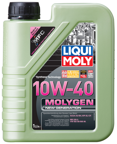 LIQUIMOLY 9059 LiquiMoly 10W40 Molygen New Generation (1L) масло моторное синт. API SL/CF, ACEA A3/B4