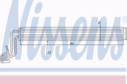 NISSENS 90636 Радиатор системы охлаждения ГУР