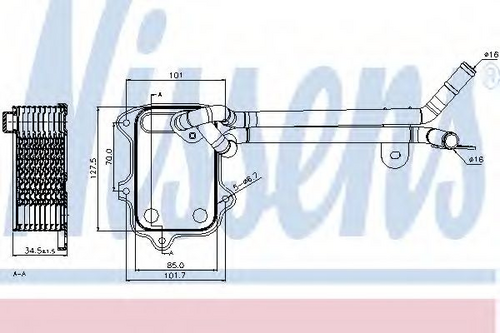 NISSENS 90679 Радиатор масляный! Audi A1 /A3 1.4/1.6 TFSI 03>