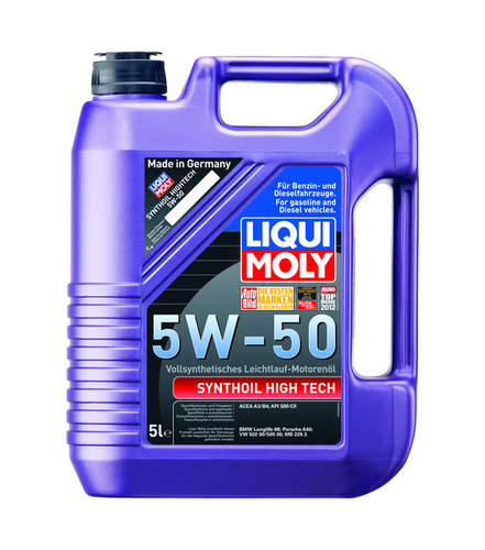 LIQUIMOLY 9068 LiquiMoly 5W50 Synthoil High Tech (5L) масло моторное! синт. API SM/CF, ACEA A3/B4