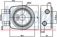 NISSENS 90697 Масляный радиатор, двигательное масло