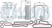 NISSENS 90723 Масляный радиатор, двигательное масло