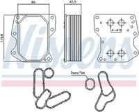NISSENS 90752 Масляный радиатор, двигательное масло