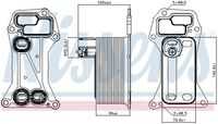 NISSENS 90901 Радиатор масляный! BMW 5 GT F07 535 d 09>