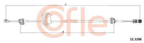 COFLE 92.11.3298 Трос КПП CITROEN C4 all 10-