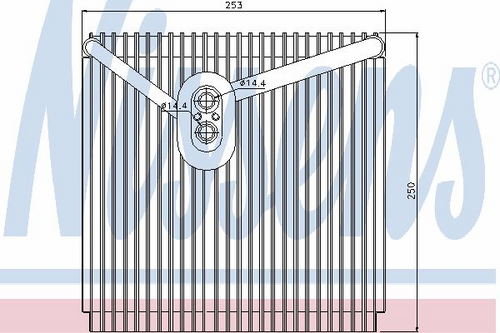 NISSENS 92267 Испаритель