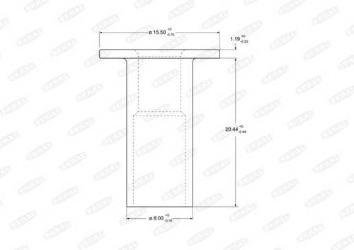 BERAL 93060 Комплект заклепок! 100шт. 8x20 оцинк. сталь, ступенчатые, трубчатые