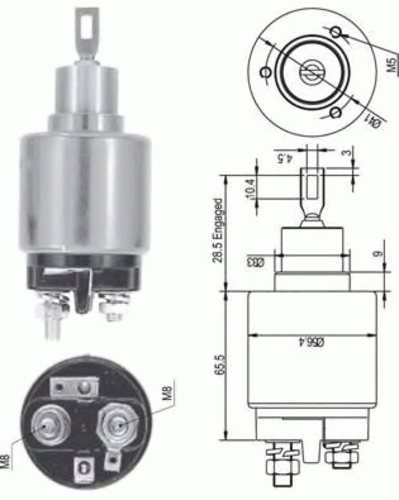 MAGNETIMARELLI 940113050127 Реле втягивающее! BMW E30/E28 1.8-2.5, Saab 900/9000, Volvo 740/760/780/940/960