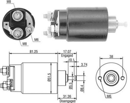 MAGNETIMARELLI 940113050404 MAGNETI MARELLI втягивающее реле