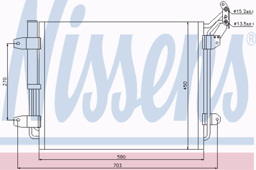 NISSENS 940138 AVA VW5291=8FC 351 303-461 [5N0820411C] радиатор конд. VW Tiguan all 07>