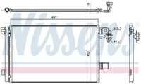 NISSENS 940345 Радиатор кондиционера! VW T5 2.0TDI 09>