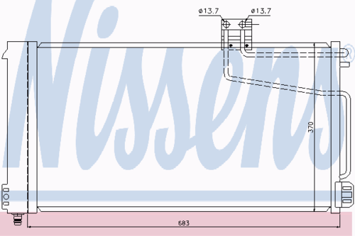 NISSENS 94544 MSA5200=GR905496=BH7401345 [2035000954] радиатор конд. MB W203 all 00>