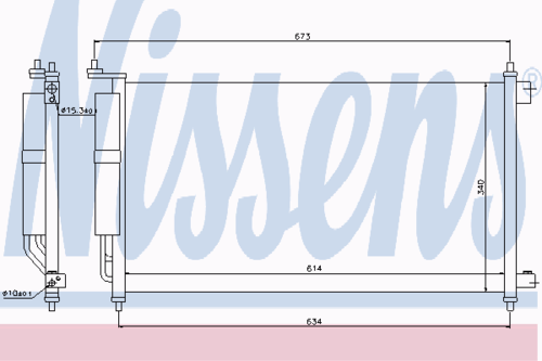 NISSENS 94621 Конденсатор, кондиционер