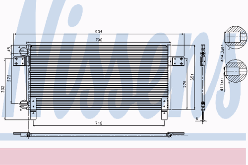 NISSENS 94681 Конденсатор, кондиционер