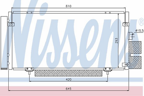 NISSENS 94885 Конденсатор, кондиционер