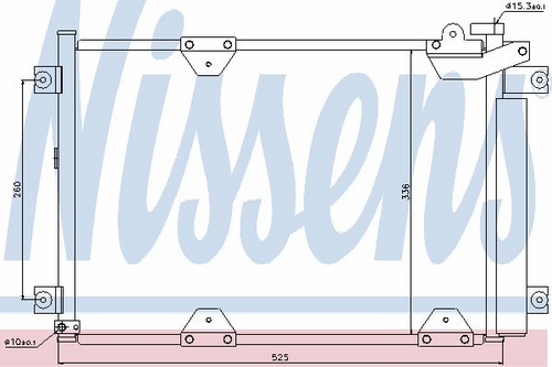 NISSENS 94892 SZ5075=8FC 351 303-781 [9531065D11] радиатор конд. Suzuki Grand Vitara all 98>