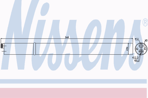 NISSENS 95366 VWD210=GR931394=VL509790 [1K0298403A] осушитель конд. Audi A3, VW Golf/Jetta/Touran 03>
