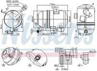 NISSENS 95520 Осушитель, кондиционер