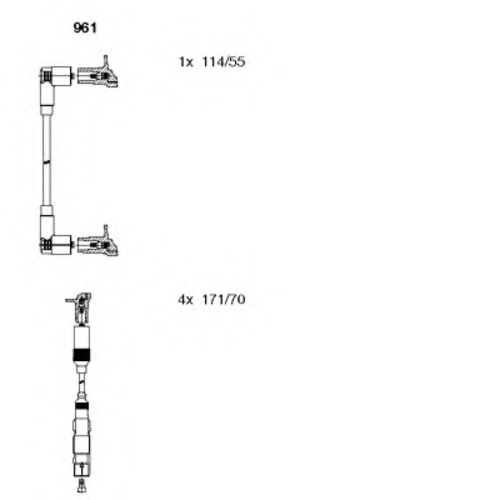 BREMI 961 Комплект проводов зажигания