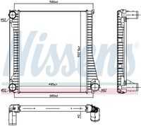 NISSENS 96422 Интеркулер! Land Rover Discovery IV 10>, Range Rover Sport 3.0D 10>