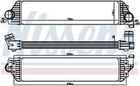 NISSENS 96501 Интеркулер! Opel Movano, Renault Master 2.3CDTi 10>