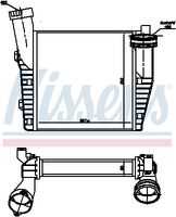NISSENS 96688 Интеркулер левый! VW Touareg 2.5TDi/5.0TDi 02>