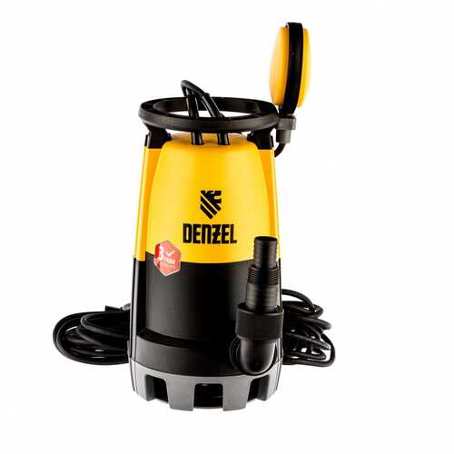 DENZEL 97269 Дренажный насос для чистой и грязной воды DP-900S, 900 вт, напор 9 м, 18000 л/ч