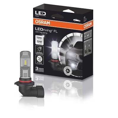 OSRAM 9745CW Комплект ламп LED H10 8,2W 12V PY20D 6000K хол белый