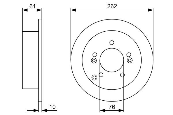 BOSCH 986479345 0 986 479 345 диск тормозной задний! Hyunadi Tuscon/Sonata V, Kia Magentis 2.0/2.4/2.7/2.0CRDi 04>