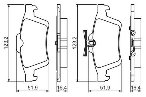 BOSCH 986494528 0 986 494 528 колодки дисковые з.! Peugeot 508 1.6-2.2i/HDi 10>