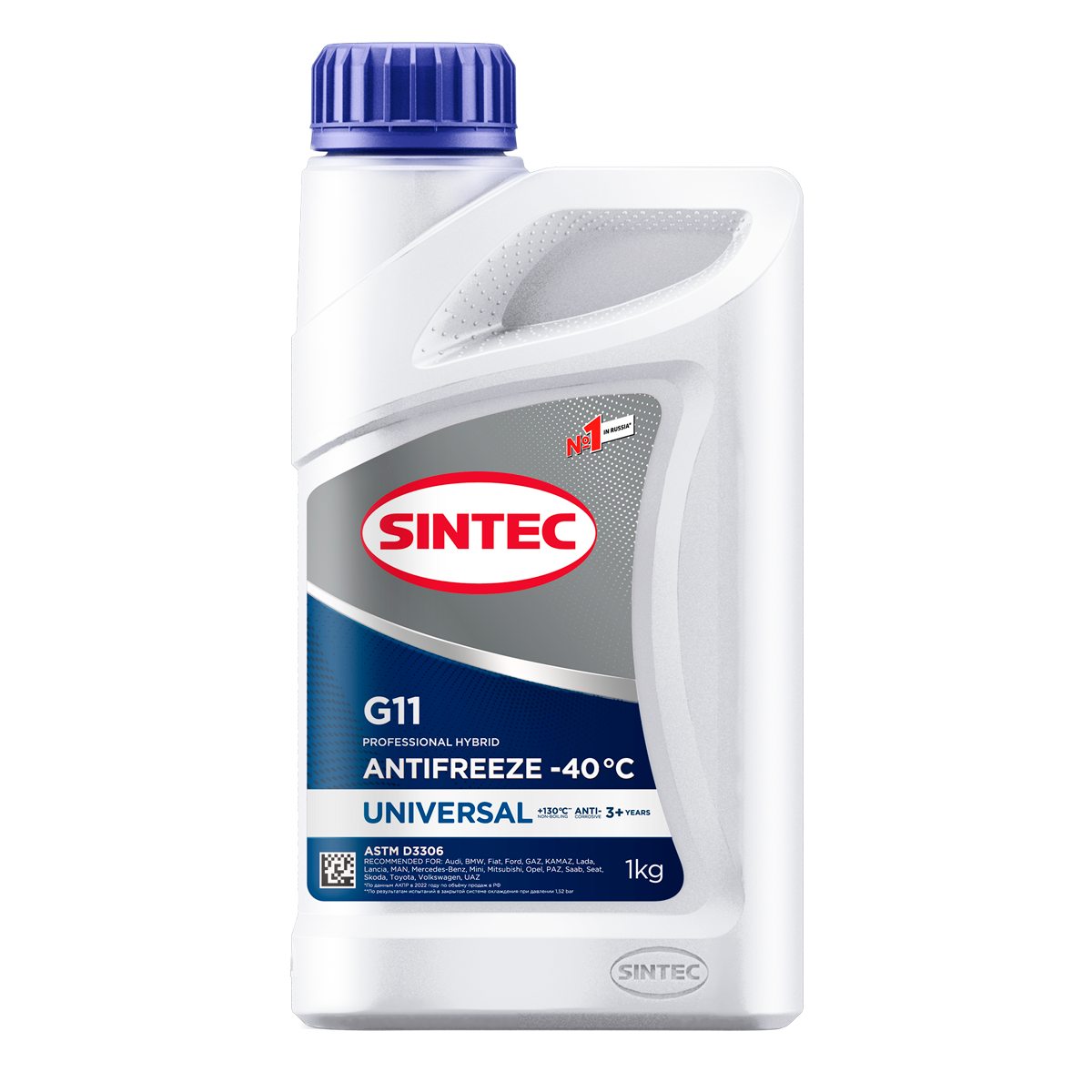 SINTEC 990551 Антифриз Sintec Universal синий G11 (-40) 1 кг