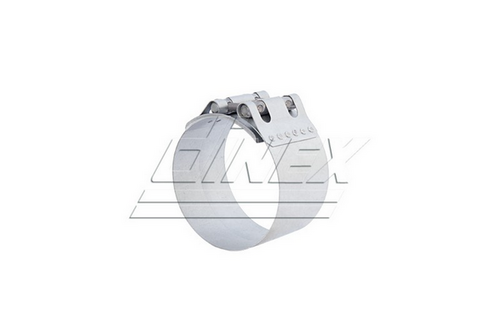 DINEX 99329 Хомут трубы глушителя ALU E-line (упрощ. версия) ступенчат. d=127-132 DAF, Volvo 95XF FL7