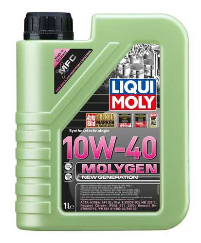LIQUIMOLY 9955 LiquiMoly 10W40 Molygen New Generation (1L) масло моторное синт. API SL/CF, ACEA A3/B4;LiquiMoly нс-синт. мот. масло Molygen New Generation 10W-40 (1л)