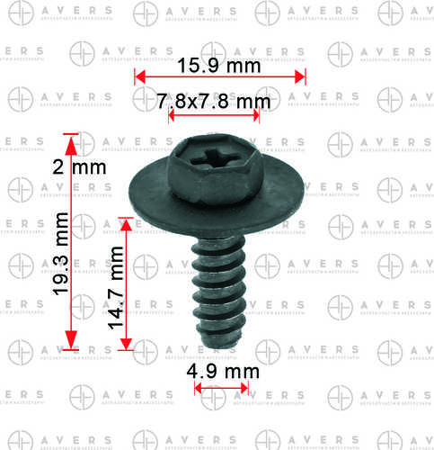 AVERS 9CF600516B Клипса крпеления бампера! Mazda 323 1994-1998