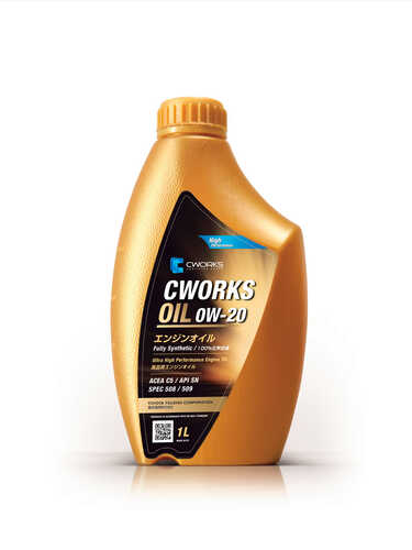 CWORKS A100R0001 CWORKS OIL 0W-20 SPEC 508/509, 1L, масло моторное