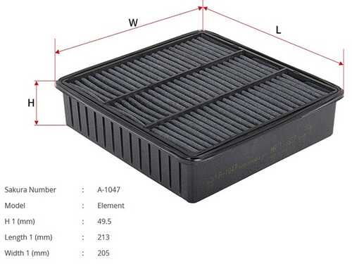 SAKURA A-1047 Воздушный фильтр