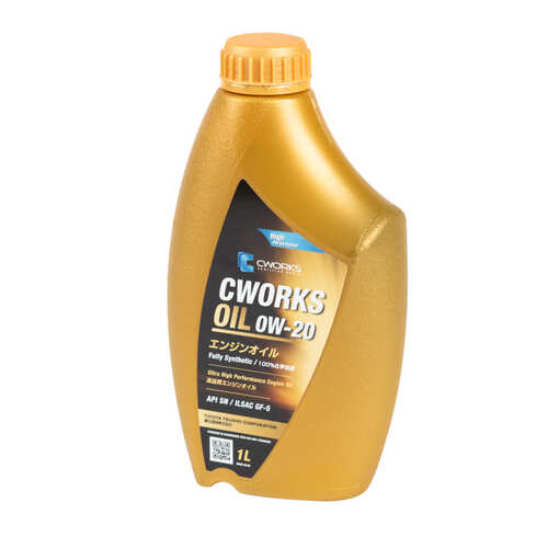 CWORKS A110R1001 OIL 0W20 (1L) масло мотор! синтapi SN-RC, ILSAC GF-5, Dex1, FORD WSS-M2C945A/M2C946A/M2C947A
