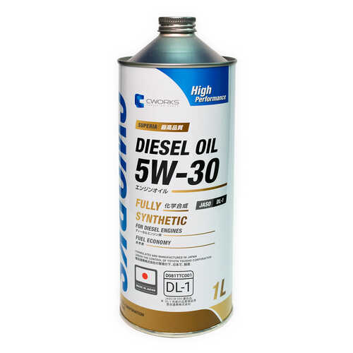 CWORKS A12SR1001 SUPERIA DIESEL OIL 5W-30 DL-1, 1L масло моторное