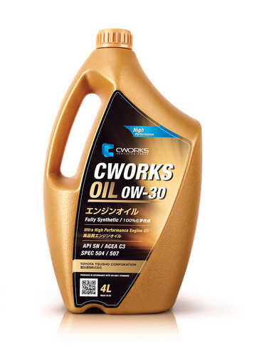 CWORKS A130R0004 Масло моторное CWORKS OIL 0W-30 SPEC 504/507, 4L
