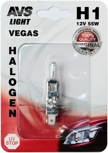 AVS A78479S лампа! (H1) 55W 12V Vegas блистер 1шт.