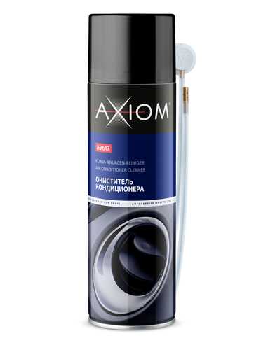 AXIOM A9617 Очиститель кондиционера пенный-антибактериальный + трубочка 650мл (Яблоко)
