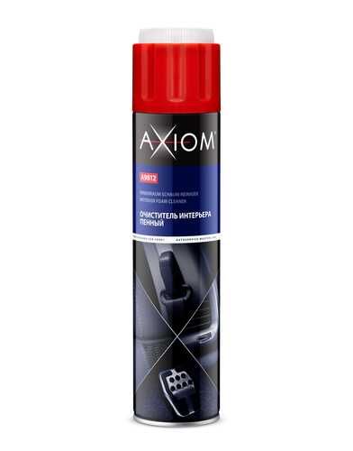 AXIOM A9812 Очиститель! интерьера, пенный, для обивки, пластика, винила, стекла, 800мл;Очиститель интерьера пенный