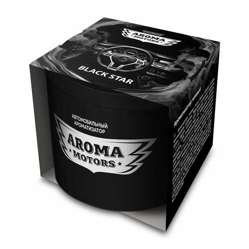 GRASS AC0171 Ароматизатор гелевый! 'Aroma Motors' BLACK STAR