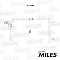 MILES ACCB048 Конденсер VAG A1 / FABIA/RAPID / POLO 1.2T-1.4T/1.6TD 09- (10702070/250620/0136514/2)