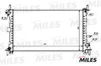 MILES ACRM026 Радиатор FORD FOCUS 1.4-1.8 98-04 (10702070/291218/0206810/1)