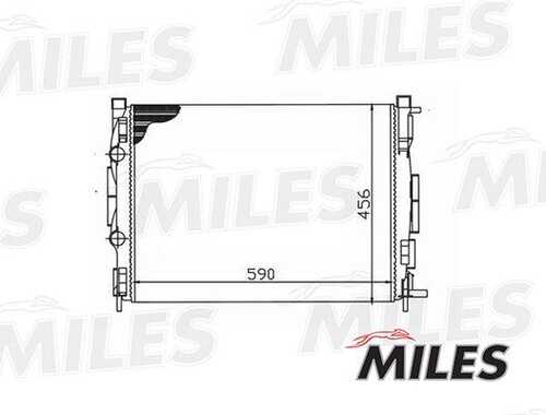 MILES ACRM058 Радиатор RENAULT MEGANE/SCENIC 1.6-2.0/1.5D-2.0D HEAVY 02-