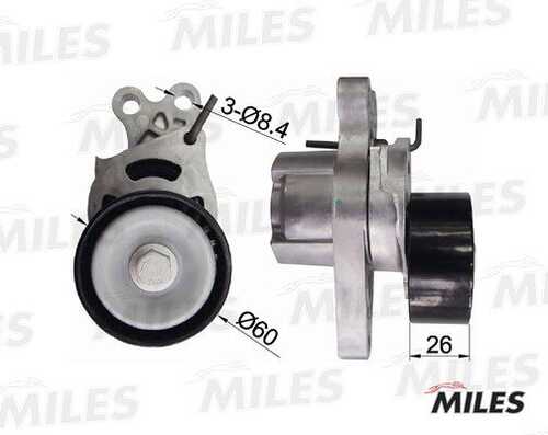 MILES AG00298 Натяжитель MILES AG00298 PEUGEOT 206 1.1-1.6 98