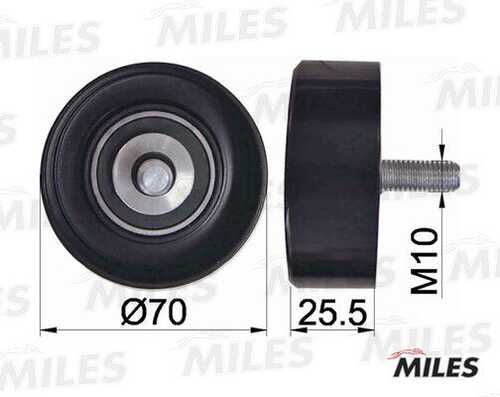 MILES AG03010 Ролик ремня приводного FORD FOCUS 98-06/01 1.8/2.0