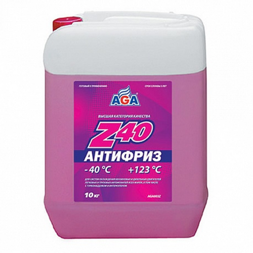 AGA AGA003Z Aнтифриз 10KG готовый к применению, красный, -40С