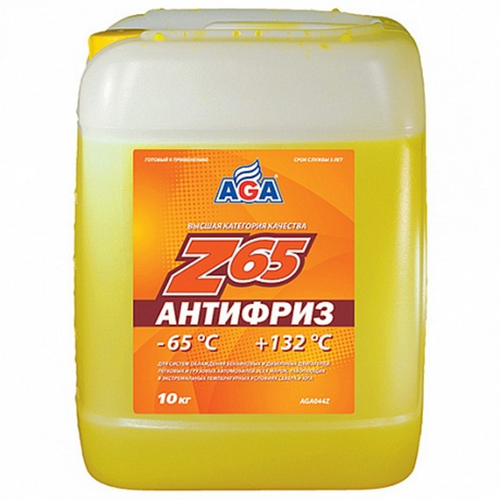 AGA AGA044Z Антифриз 10KG готовый к применению, желтый, -65С